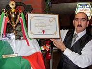 O Sole Mio Restaurant customer excellence awards. O Sole Mio italian restaurant, Portsmouth